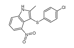 cas no 628737-12-2 is 3-(4-chlorophenyl)sulfanyl-2-methyl-4-nitro-1H-indole