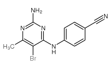 cas no 6303-42-0 is Benzonitrile,4-[(2-amino-5-bromo-6-methyl-4-pyrimidinyl)amino]-