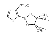 cas no 632325-55-4 is 2-(4,4,5,5-Tetramethyl-1,3,2-dioxaborolan-2-yl)thiophene-3-carbaldehyde