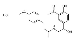 cas no 63251-39-8 is 4-hydroxy-alpha-[[[3-(4-methoxyphenyl)-1-methylpropyl]amino]methyl]-3-(methylsulphinyl)benzyl alcohol hydrochloride