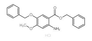 cas no 634197-80-1 is BENZYL 2-AMINO-5-(BENZYLOXY)-4-METHOXYBENZOATE HYDROCHLORIDE