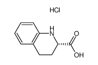 cas no 63430-98-8 is L-1,2,3,4-TETRAHYDROQUINOLINE-2-CARBOXYLIC ACID HYDROCHLORIDE