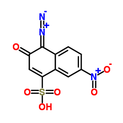 cas no 63589-25-3 is 4-Diazo-3,4-dihydro-7-nitro-3-oxo-1-naphthalenesulfonic acid