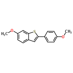 cas no 63675-74-1 is 6-Methoxy-2-(4-methoxyphenyl)-1-benzothiophene