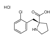 cas no 637020-74-7 is (R)-2-(2-CHLOROBENZYL)PYRROLIDINE-2-CARBOXYLIC ACID HYDROCHLORIDE