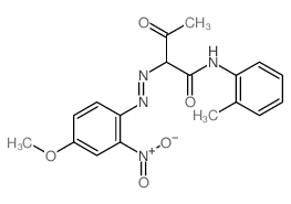 cas no 6371-96-6 is Butanamide,2-[2-(4-methoxy-2-nitrophenyl)diazenyl]-N-(2-methylphenyl)-3-oxo-