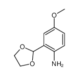 cas no 64389-34-0 is 2-(1,3-dioxolan-2-yl)-4-methoxyaniline
