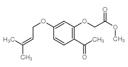 cas no 64506-47-4 is acetic acid, [2-acetyl-5-[(3-methyl-2-butenyl)oxy]phenoxy]-, methyl ester