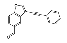 cas no 648449-51-8 is 3-(2-phenylethynyl)-1-benzofuran-5-carbaldehyde