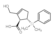 cas no 649761-21-7 is (1R,5S)-5-(Dimethylphenylsilyl)-2-(hydroxymethyl)-2-cyclopentene-1-carboxylic acid