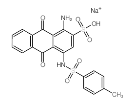 cas no 64981-00-6 is 2-Anthracenesulfonicacid, 1-amino-9,10-dihydro-4-[[(4-methylphenyl)sulfonyl]amino]-9,10-dioxo-,sodium salt (1:1)