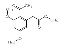 cas no 6512-33-0 is methyl 2-(2-acetyl-3,5-dimethoxyphenyl)acetate