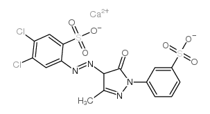 cas no 65212-77-3 is calcium 4,5-dichloro-2-[[4,5-dihydro-3-methyl-5-oxo-1-(3-sulphonatophenyl)-1H-pyrazol-4-yl]azo]benzenesulphonate