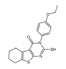 cas no 65234-03-9 is 3-(4-ETHOXY-PHENYL)-2-MERCAPTO-5,6,7,8-TETRAHYDRO-3H-BENZO[4,5]THIENO[2,3-D]PYRIMIDIN-4-ONE