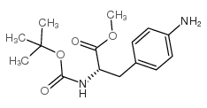 cas no 65615-90-9 is 4-Amino-N-(tert-butoxycarbonyl)-L-phenylalanine Methyl Ester