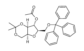 cas no 65729-83-1 is 4-o-acetyl-2,5-anhydro-1,3-o-isopropylidene-6-o-trityl-d-glucitol
