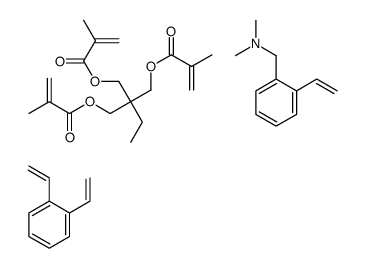 cas no 65899-89-0 is 1,2-bis(ethenyl)benzene,2,2-bis(2-methylprop-2-enoyloxymethyl)butyl 2-methylprop-2-enoate,1-(2-ethenylphenyl)-N,N-dimethylmethanamine