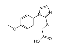 cas no 66297-67-4 is {[4-(4-METHOXYPHENYL)-4H-1,2,4-TRIAZOL-3-YL]THIO}ACETIC ACID