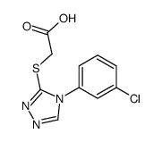 cas no 66297-69-6 is {[4-(3-CHLOROPHENYL)-4H-1,2,4-TRIAZOL-3-YL]THIO}ACETIC ACID