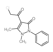 cas no 6630-73-5 is 4-(2-chloroacetyl)-1,5-dimethyl-2-phenyl-pyrazol-3-one