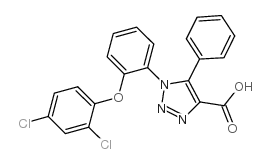 cas no 664966-03-4 is 1-[2-(2,4-DICHLOROPHENOXY)PHENYL]-5-PHENYL-1H-1,2,3-TRIAZOLE-4-CARBOXYLIC ACID