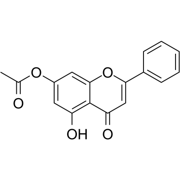 cas no 6674-40-4 is 5-Hydroxy-4-oxo-2-phenyl-4H-chromen-7-yl acetate