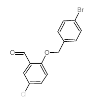 cas no 667436-67-1 is 2-[(4-BROMOBENZYL)OXY]-5-CHLOROBENZALDEHYDE