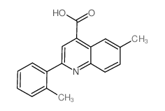 cas no 667437-23-2 is 6-METHYL-2-(2-METHYLPHENYL)QUINOLINE-4-CARBOXYLICACID