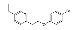 cas no 669716-58-9 is 2-[2-(4-Bromophenoxy)ethyl]-5-ethylpyridine Hydrogen Sulfate Salt