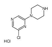 cas no 67250-10-6 is 2-Chloro-6-(1-piperazinyl)-pyrazine hydrochloride