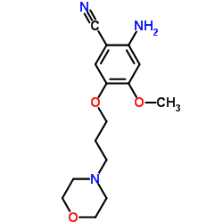 cas no 675126-27-9 is 2-amino-4-methoxy-5-(3-morpholinopropoxy)benzonitrile