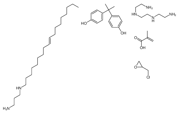 cas no 67846-33-7 is N'-[2-(2-aminoethylamino)ethyl]ethane-1,2-diamine,2-(chloromethyl)oxirane,4-[2-(4-hydroxyphenyl)propan-2-yl]phenol,2-methylprop-2-enoic acid,N'-[(Z)-octadec-9-enyl]propane-1,3-diamine