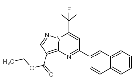 cas no 679830-65-0 is 5-NAPHTHALEN-2-YL-7-TRIFLUOROMETHYL-PYRAZOLO[1,5-A]PYRIMIDINE-3-CARBOXYLIC ACID ETHYL ESTER