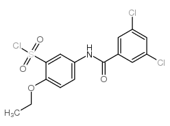 cas no 680617-96-3 is 5-(3,5-DICHLORO-BENZOYLAMINO)-2-ETHOXY-BENZENESULFONYL CHLORIDE