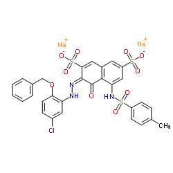 cas no 6826-53-5 is disodium 3-[[5-chloro-2-(phenylmethoxy)phenyl]azo]-4-hydroxy-5-[[(p-tolyl)sulphonyl]amino]naphthalene-2,7-disulphonate
