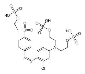 cas no 68399-92-8 is 2,2'-[[3-chloro-4-[[4-[[2-(sulphooxy)ethyl]sulphonyl]phenyl]azo]phenyl]imino]bisethyl bis(hydrogensulphate)