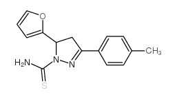 cas no 686725-78-0 is 5-(furan-2-yl)-3-p-tolyl-4,5-dihydro-1h-pyrazole-1-carbothioamide