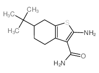 cas no 68746-25-8 is 2-Amino-6-tert-butyl-4,5,6,7-tetrahydro-1-benzothiophene-3-carboxamide