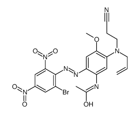 cas no 68877-63-4 is N-[2-[(2-bromo-4,6-dinitrophenyl)azo]-5-[(2-cyanoethyl)allylamino]-4-methoxyphenyl]acetamide