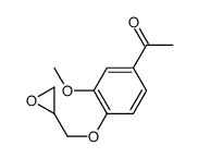 cas no 69114-02-9 is 1-[3-methoxy-4-(oxiran-2-ylmethoxy)phenyl]ethanone