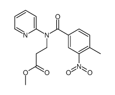 cas no 694517-54-9 is Methyl 3-(4-Methyl-3-nitro-N-(pyridin-2-yl)benzamido)propanoate