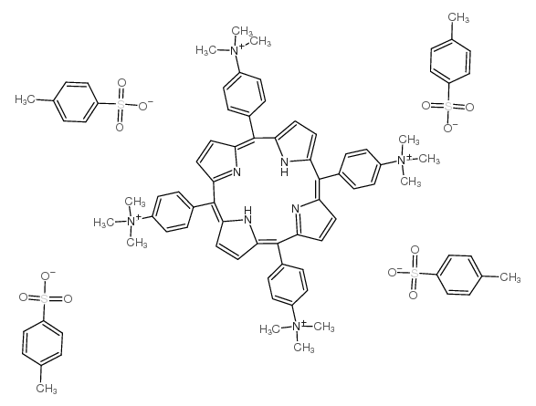 cas no 69458-20-4 is 5,10,15,20-tetrakis[4-(trimethylammonio)phenyl]-21h,23h-porphine tetra-p-tosylate salt