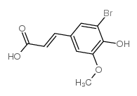 cas no 6948-33-0 is 2-Propenoic acid,3-(3-bromo-4-hydroxy-5-methoxyphenyl)-