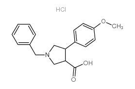 cas no 698359-62-5 is trans-1-Benzyl-4-(4-methoxyphenyl)pyrrolidine-3-carboxylic acid