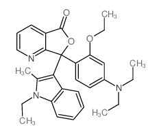 cas no 69898-40-4 is 3-(1-Ethyl-2-methylindol-3-yl)-3-(2-ethoxy-4-diethylaminophenyl)-4-azaphthalide
