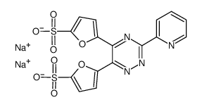 cas no 698999-54-1 is 3-(2-PYRIDYL)-5,6-BIS(5-SULFO-2-FURYL)-1 ,2,4-TRIAZINE, DINA SALT/XH20