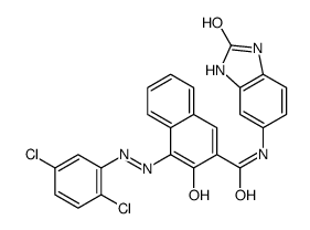 cas no 6992-11-6 is 4-[(2,5-dichlorophenyl)azo]-N-(2,3-dihydro-2-oxo-1H-benzimidazol-5-yl)-3-hydroxynaphthalene-2-carboxamide