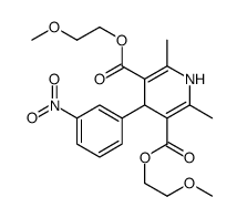 cas no 70172-96-2 is 1,4-Dihydro-2,6-dimethyl-4-(3-nitrophenyl)-3,5-pyridinedicarboxylic acid bis(2-methoxyethyl) ester