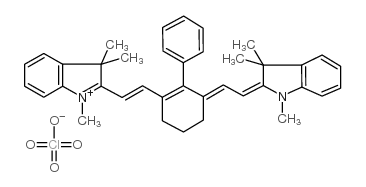cas no 70446-36-5 is 1,3,3-trimethyl-2-(2-(2-phenyl-3-[2-(1,3,3-trimethyl-2,3-dihydro-1h-2-indolyliden)ethylidene]-1-cyclohexenyl)-1-ethenyl)-3h-indolium perchloride
