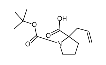 cas no 706806-59-9 is (S)-2-ALLYL-1-(TERT-BUTOXYCARBONYL)PYRROLIDINE-2-CARBOXYLIC ACID